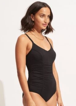 Seafolly Collective DD Cup One Piece - Black -Fashion Swimwear Store 10729DD942 Black 3