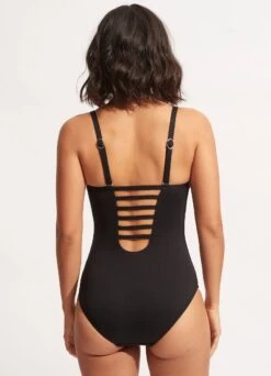 Seafolly Collective DD Cup One Piece - Black -Fashion Swimwear Store 10729DD942 Black 4