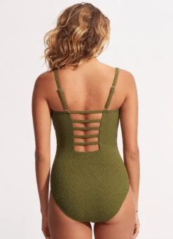 Willow DD One Piece - Avocado -Fashion Swimwear Store 10911DD924 Avocado 4