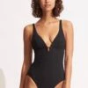 Willow One Piece - Black -Fashion Swimwear Store 10993 924 Black 2
