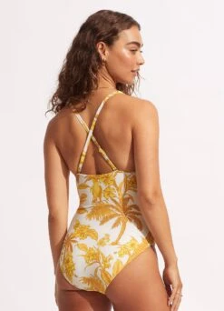 Castaway V Neck One Piece - Tuscan Sunset 14 Castaway V Neck One Piece - Tuscan Sunset -Fashion Swimwear Store 10993 980 TuscanSuns 6