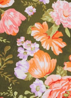 Paradise Garden DD Bandeau One Piece - Avocado -Fashion Swimwear Store 11030DD960 Avocado 10