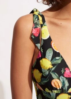 Lemoncello V Neck One Piece - Black -Fashion Swimwear Store 11041 945 Black 5