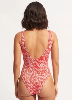 Poolside V Neck One Piece - Pink Chintz 9 Poolside V Neck One Piece - Pink Chintz -Fashion Swimwear Store 11061 954 PinkChintz 6 c30219b1 e89e 454a 8396 91055f01df80