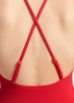 Sea Dive Scoop Neck One Piece - Chilli Red -Fashion Swimwear Store 11065 861 Chilli 20Red 5