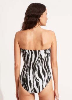 Zahara DD Bandeau One Piece - Black -Fashion Swimwear Store 11069DD953 Black 4