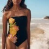 Summer Salt Bandeau One Piece - Black -Fashion Swimwear Store 11099 716 Black 1
