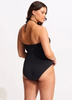 Sea Dive Bandeau One Piece - Black -Fashion Swimwear Store 11100 861 Black 7