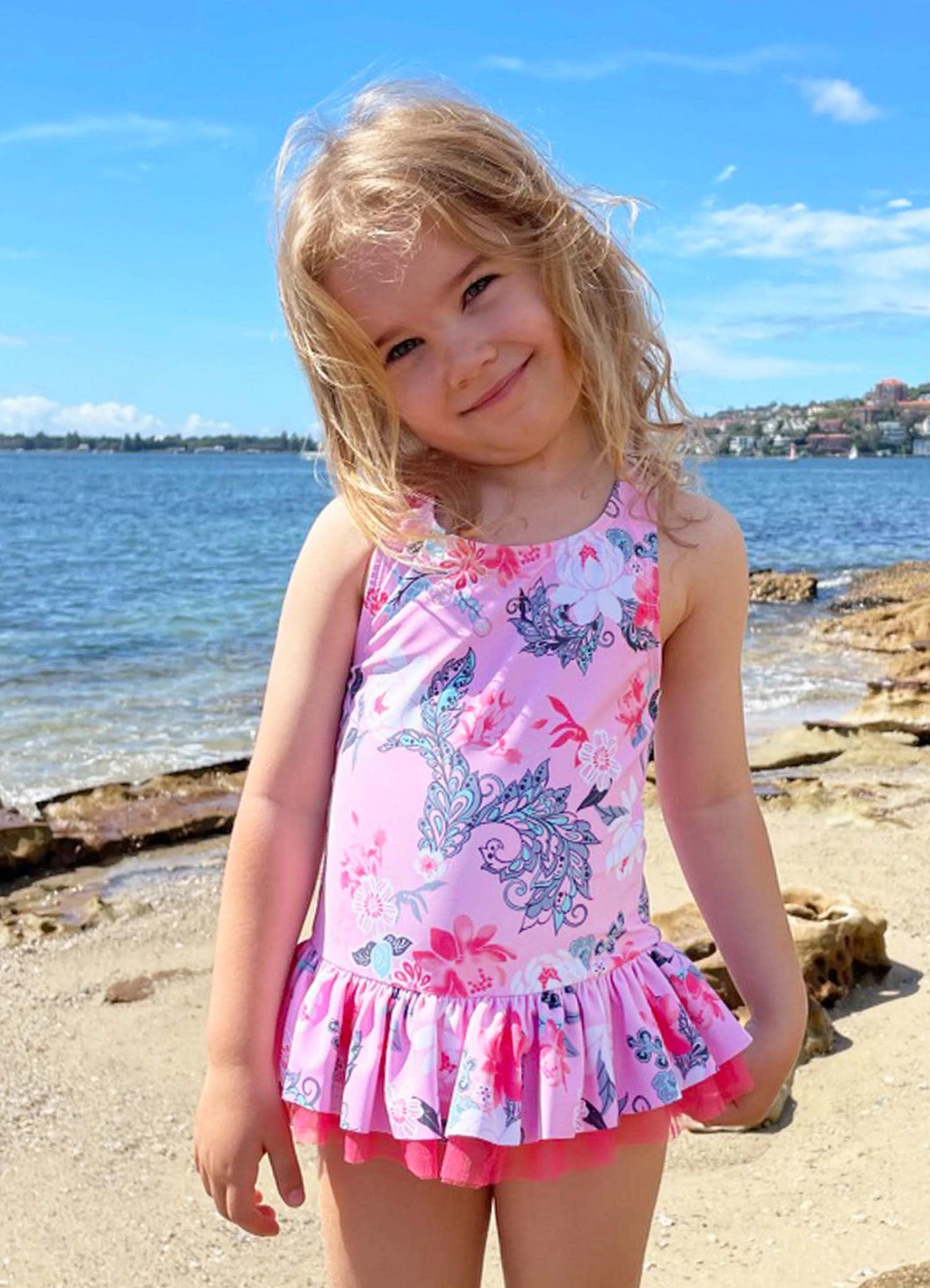 Girls Tutu One Piece - Floral 3 Girls Tutu One Piece - Floral