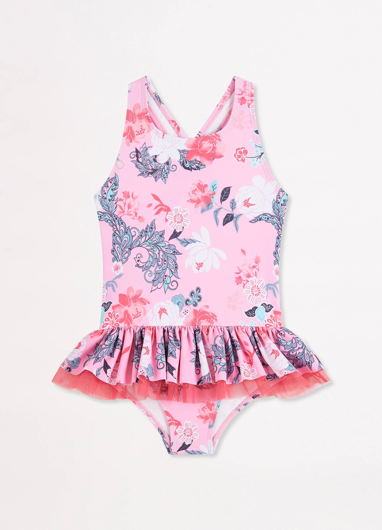 Girls Tutu One Piece - Floral 4 Girls Tutu One Piece - Floral - Image 2