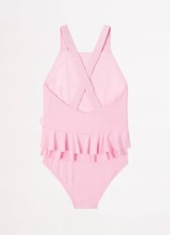 Girls Summer Essential Square Neck One Piece - Sweet Lilac -Fashion Swimwear Store 15758T SweetLilac 3