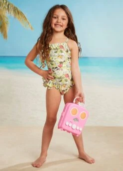 Girls Coast To Coast Halter Neck One - Lime Coast