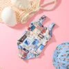 On Vacation Girls Reversible One Piece - Azure -Fashion Swimwear Store 15820T Azure 1 bae80a12 db04 4f59 bc35 0dd9e342e69e