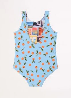 On Vacation Girls Reversible One Piece - Azure 11 On Vacation Girls Reversible One Piece - Azure -Fashion Swimwear Store 15820T Azure 4