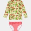 Girls Ruffle Surf Set - Sundae -Fashion Swimwear Store 27177T 268 Sundae 1