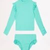 Girls Summer Essential Surf Set - Mint -Fashion Swimwear Store 27191T Mint 1