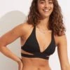 Seafolly Collective Halter Bra - Black -Fashion Swimwear Store 30645 942 Black 1
