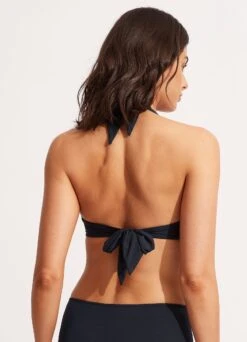 Seafolly Collective Twist Soft Cup Halter - True Navy -Fashion Swimwear Store 30806 942 True 20Navy 4