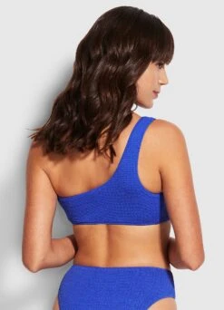 Sea Dive One Shoulder Top - Cobalt -Fashion Swimwear Store 31018 861 Cobalt 4