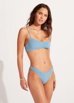 Sea Dive Bralette - Powder Blue 10 Sea Dive Bralette - Powder Blue -Fashion Swimwear Store 31173 861 PowderBlue 5