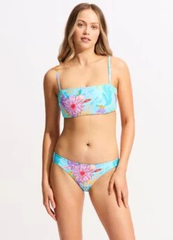 Under The Sea DD Tank Bikini Top - Blue Mist