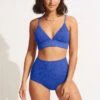 Willow Banded Bralette - Azure -Fashion Swimwear Store 31326 924 Azure 3