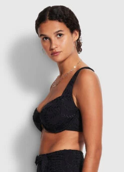 Costa Bella DD Underwire Bra - Black -Fashion Swimwear Store 31341DD922 Black 3