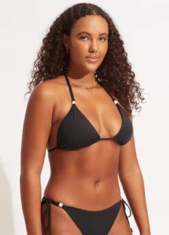 Sun Stripe Slide Tri - Black -Fashion Swimwear Store 31351 947 Black 8