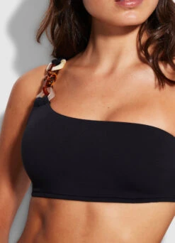 Belize One Shoulder Top - Black -Fashion Swimwear Store 31364 927 Black 4