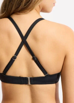 Seafolly Collective DD Scoop Neck Halter Top - Black -Fashion Swimwear Store 31368DD942 Black 7