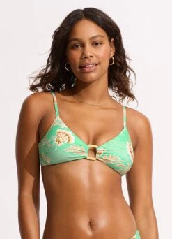 Eden Ring Front Bralette Bikini Top - Mint -Fashion Swimwear Store 31369 070 Mint 4