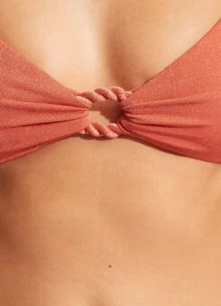 Poolside Ring Front Bralette - Pink Chintz -Fashion Swimwear Store 31369 959 PinkChintz 7