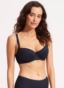 Seafolly Collective DD Cup Underwire Bra - True Navy -Fashion Swimwear Store 31383DD942 True 20Navy 3