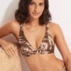 Island In The Sun Longline Tri - Tiramisu 1 Island In The Sun Longline Tri - Tiramisu -Fashion Swimwear Store 31404 946 Tiramisu 1