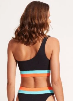 Slice Of Splice One Shoulder Top - Black 14 Slice Of Splice One Shoulder Top - Black -Fashion Swimwear Store 31408 990 Black 6