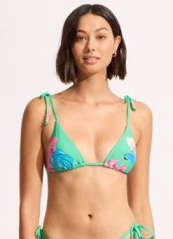 Tropica Slide Triangle Bikini Top - Jade -Fashion Swimwear Store 31428 067 Jade 4
