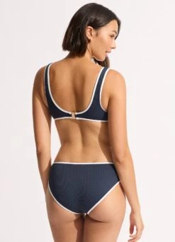 Beach Bound Ring Front Tank Bikini Top - True Navy -Fashion Swimwear Store 31467 072 True 20Navy 6