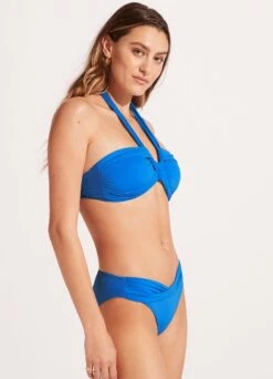 Seafolly Collective Halter Bandeau Bikini Top - Azure -Fashion Swimwear Store 33816 942 Azure 5 8e0b2f27 a751 4684 9382 42e0a0be234b