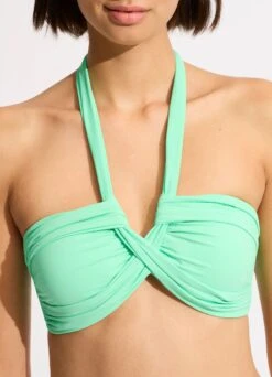 Seafolly Collective Halter Bandeau Bikini Top - Mint -Fashion Swimwear Store 33816 942 Mint 7