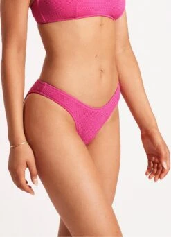 Sea Dive High Cut Pant - Fuchsia Rose -Fashion Swimwear Store 40305 861 FuchsiaRos 4