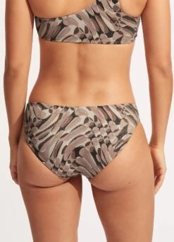 Poolside Reversible Hipster - Sepia -Fashion Swimwear Store 40473 954 Sepia 9