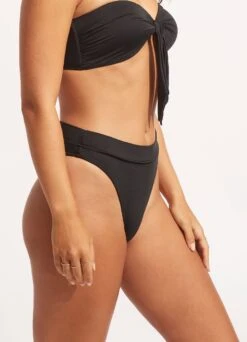 Seafolly Collective High Rise Pant - Black -Fashion Swimwear Store 40515 942 Black 4