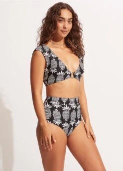 Corsica High Waisted Pant - Black -Fashion Swimwear Store 40558 810 Black 5