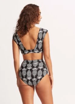 Corsica High Waisted Pant - Black -Fashion Swimwear Store 40558 810 Black 6