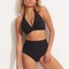 Willow High Waisted Pant - Black -Fashion Swimwear Store 40558 924 Black 1