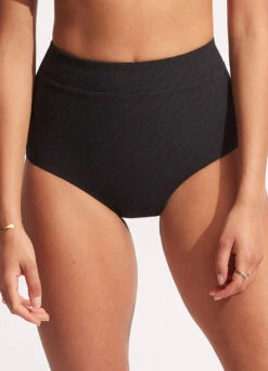 Willow High Waisted Pant - Black -Fashion Swimwear Store 40558 924 Black 2