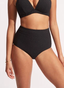 Willow High Waisted Pant - Black -Fashion Swimwear Store 40558 924 Black 3
