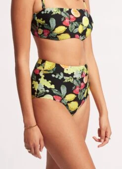 Lemoncello High Waisted Pant - Black -Fashion Swimwear Store 40558 945 Black 4