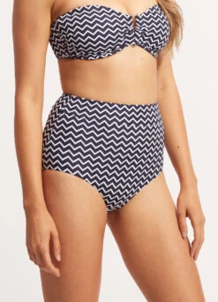 Sienna High Waisted Pant - True Navy -Fashion Swimwear Store 40558 976 True 20Navy 4