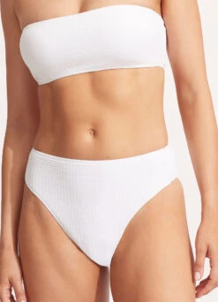 Sea Dive High Rise Pant - White 9 Sea Dive High Rise Pant - White -Fashion Swimwear Store 40609 861 White 3